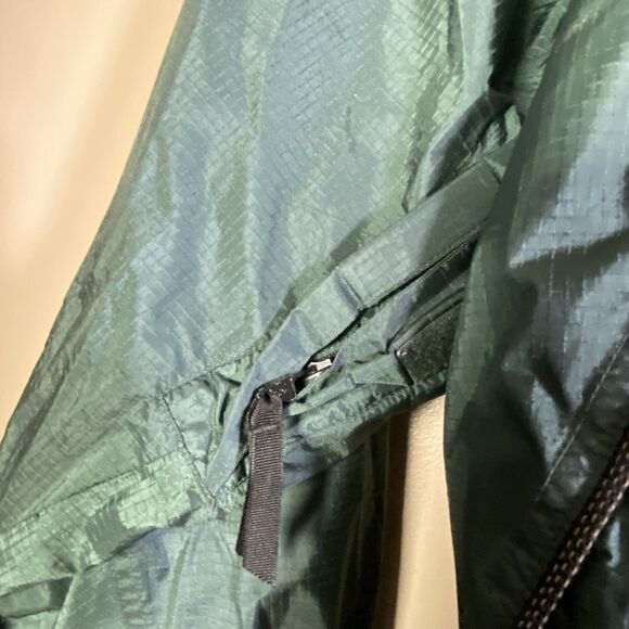 Eddie Bauer Ebtek Goretex Jacket  Nylon Coat Mens Medium Green Blue Full Zip - Picture 8 of 16